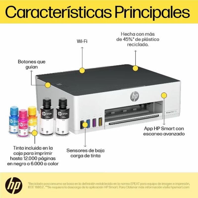 IMPRESORA HP SMART TANK 210 3D4L3A WIFI - Imagen 2