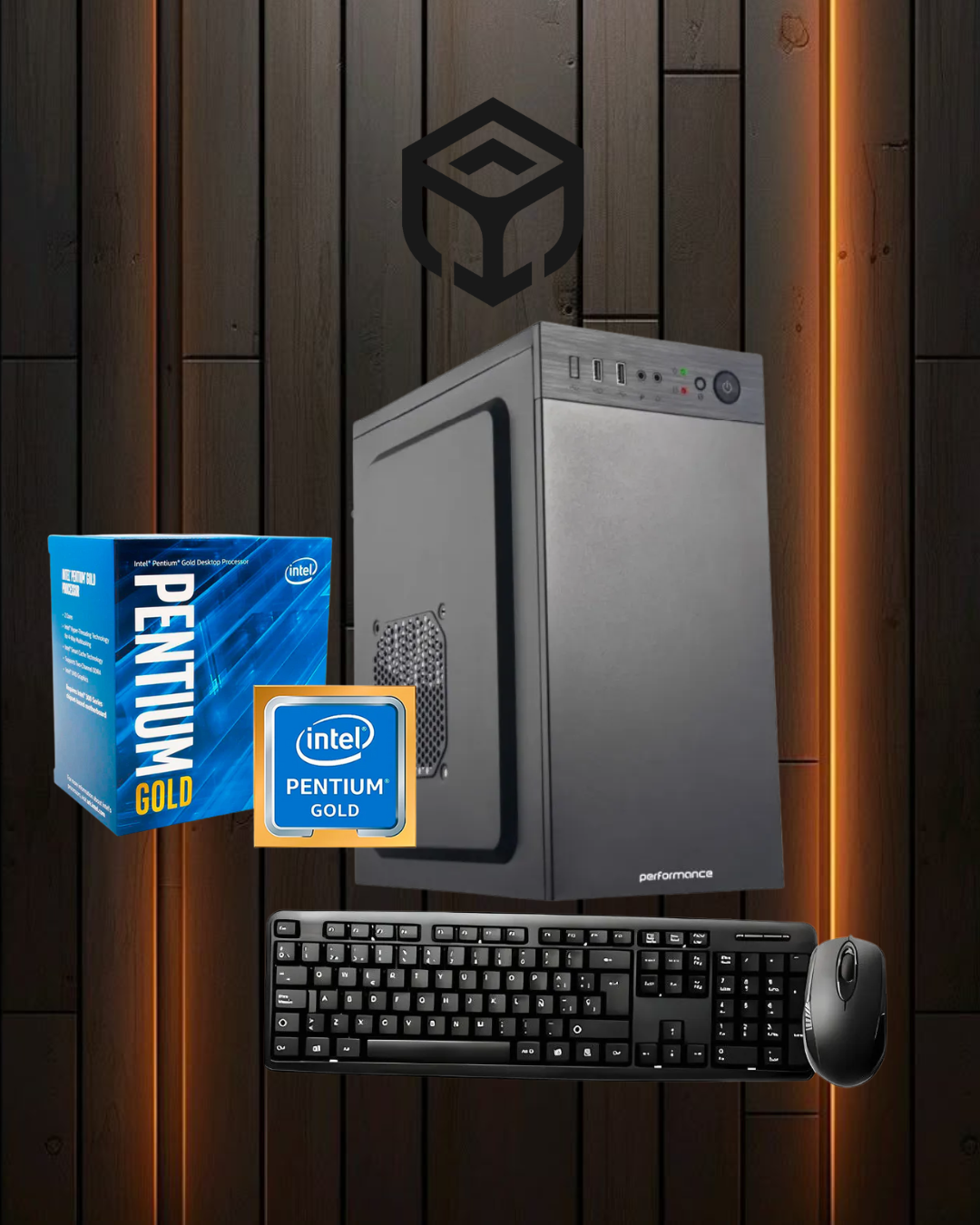 Pc Oficina/hogar Intel Pentium Gold G6405 4.1Ghz DDR4 8Gb 3200 SSD Nvme 512Gb Gabkit